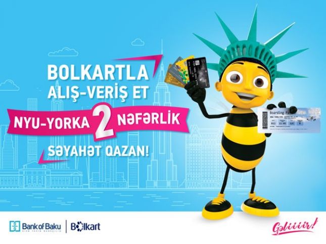Bank of Baku Nyu-Yorka 2 nəfərlik səyahət qazandırır!