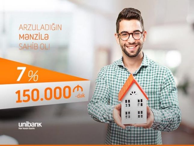 150.000 manatadək ipoteka kreditini aşağı faizlə götürün!