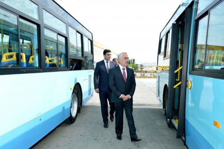 Naxçıvana Çin istehsalı avtobuslar gətirilib