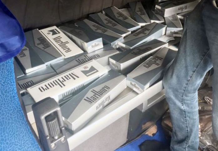 Külli miqdarda siqaret aşkar edildi