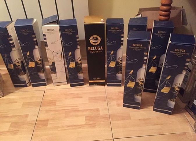 Saxta "Nemiroff", "Beluqa" və "Ruskıy Standart" istehsal edən müəssisə aşkarlanıb