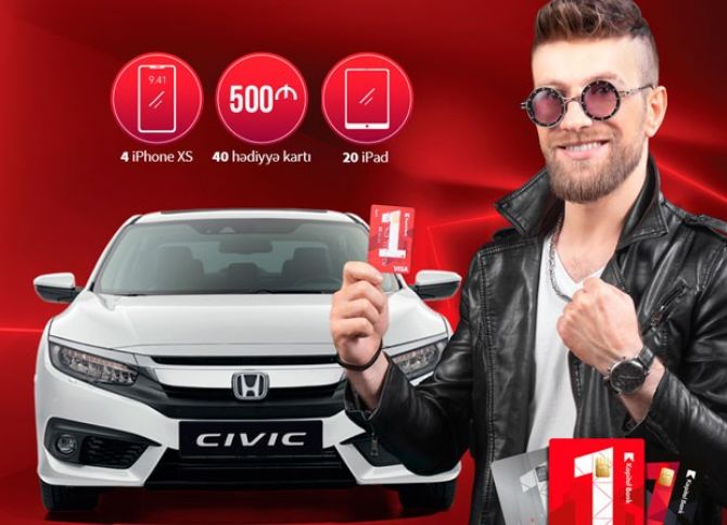 BirKart-la alış-veriş edib, Honda Civic avtomobili qazanın!