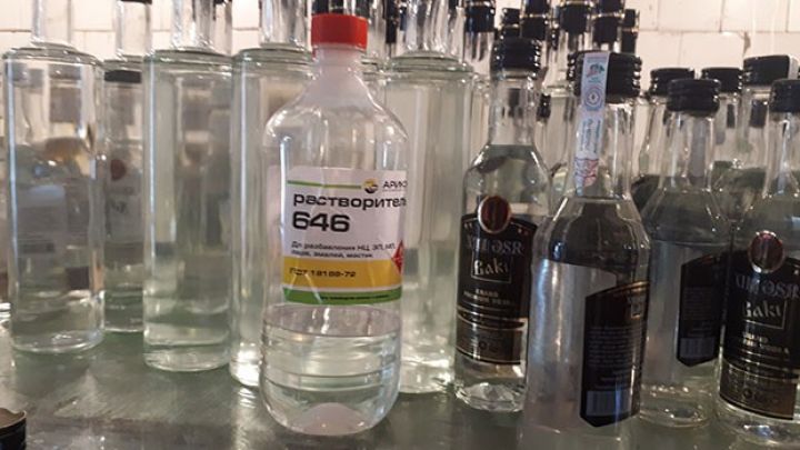 Saxta alkoqollu içkilər hazırlayan şəxs həbs edildi