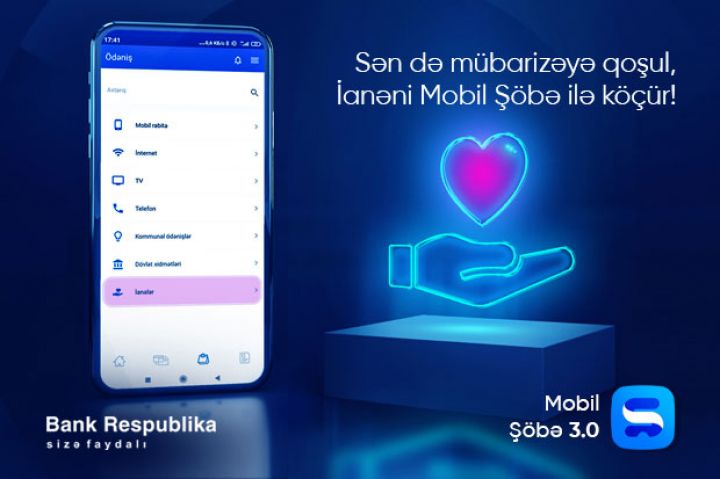 “Bank Respublika”dan koronavirusa qarşı mübarizədə daha bir dəstək