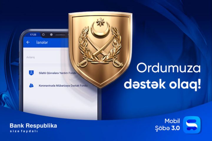 Ordumuzu “Mobil Şöbə” əlavəsi ilə dəstəkləyə bilərsiniz!