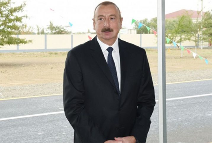 İlham Əliyev Kürdəmirə gedib