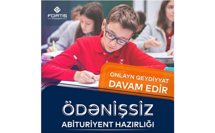 Ödənişsiz abituriyent hazırlığına onlayn qeydiyyat davam edir