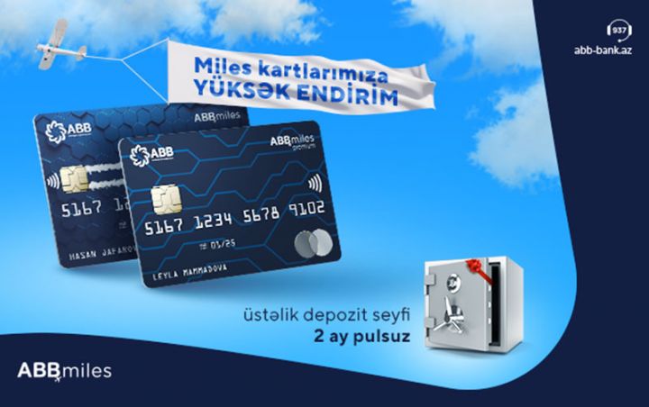 ABB Miles kartlarına yüksək endirim!