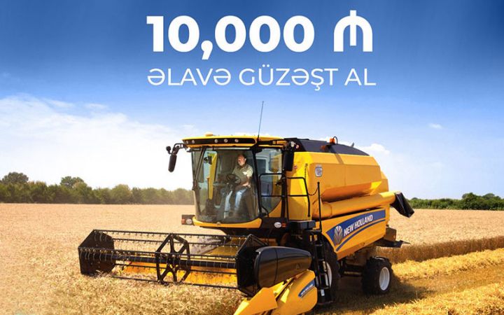 Cəmi 5% ilkin ödəniş edərək kombayn sifariş vermək olar