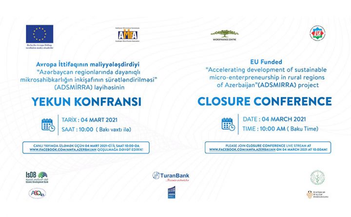 113 sahibkarı sərmayə ilə təmin edən layihə yekunlaşır – BU GÜN KONFRANS KEÇİRİLƏCƏK