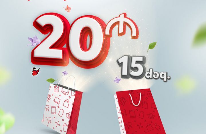 BirKart sahibləri taksit əməliyyatından 20 AZN hədiyyə qazanacaqlar