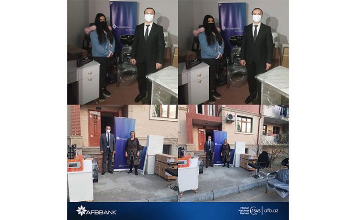“AFB Bank” daha 2 vətəndaşı biznes üçün lazım olan avadanlıqlarla təmin edib