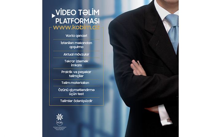 Video təlim platformasından istifadə edən sahibkarların sayı artır
