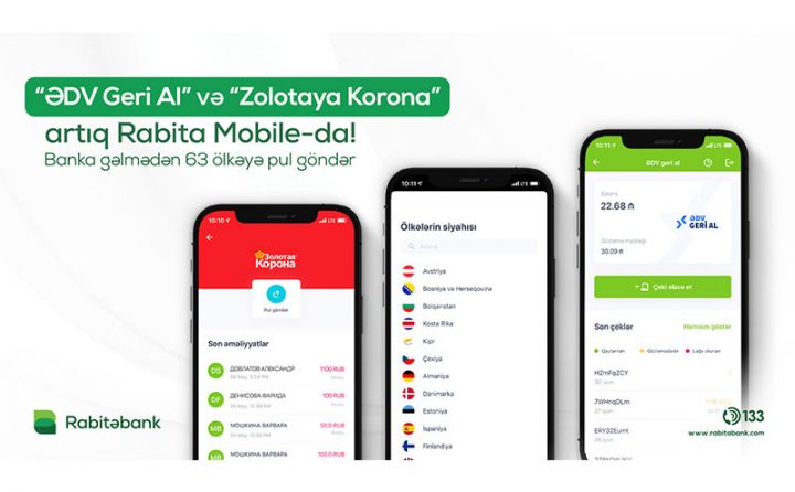 "ƏDV Geri Al" və "Zolotaya Korona" artıq "Rabita Mobile"da!