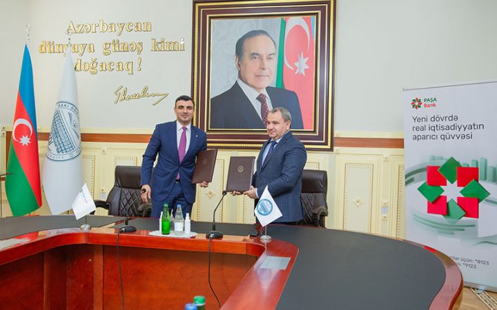 “PAŞA Bank” ilə Bakı Dövlət Universiteti arasında əməkdaşlıq Memorandumu imzalanıb
