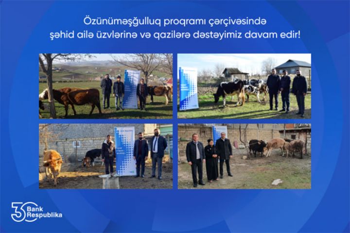 Bank Respublika şəhid ailələrinə və qazilərə dəstək olmağa davam edir!