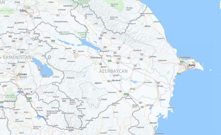 Məşhur naviqasiya xidməti Qarabağ üzrə xəritə dəyişikliklərini qəbul etdi