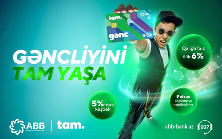 TamGənc kartı ilə gəncliyini TAM yaşa!