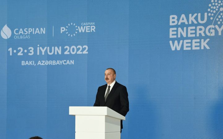 Prezident sərginin rəsmi açılış mərasimində iştirak və çıxış edib