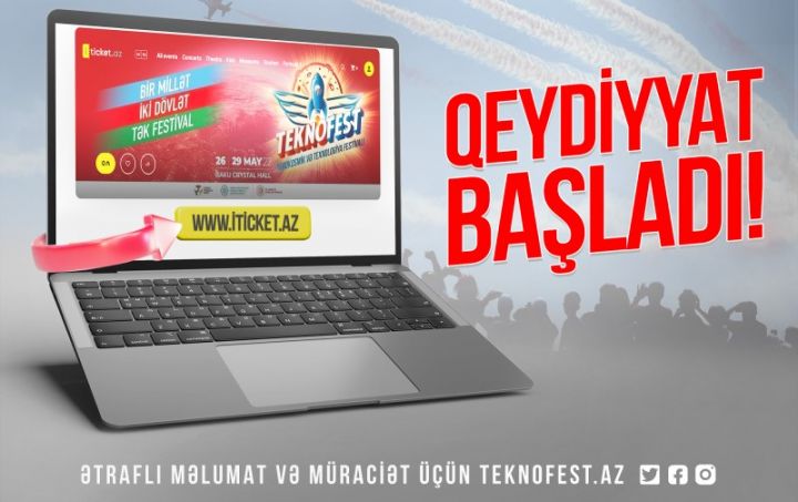 “TEKNOFEST Azərbaycan” festivalı ziyarətçi qeydiyyatına start verir