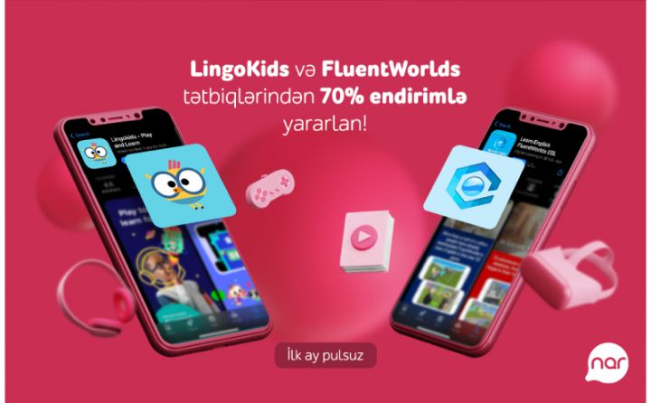 “Nar”dan ingilis dilini öyrənmək istəyənlər üçün əla fürsət!