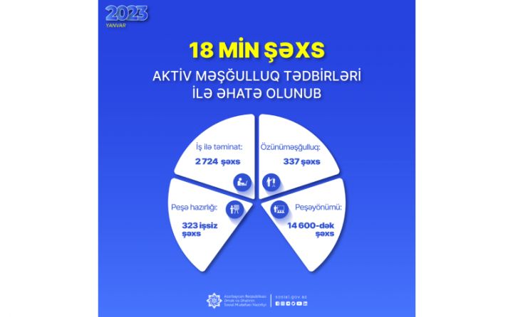 Yanvarda 337 şəxs özünüməşğulluq proqramına cəlb edilib