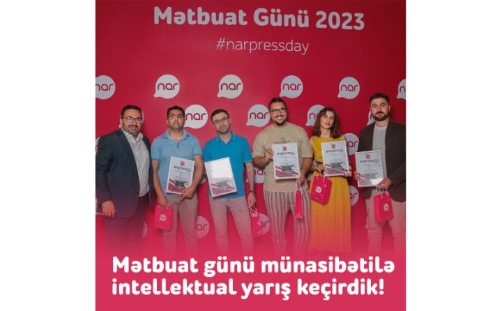 Milli mətbuat günü münasibətilə intellektual yarış keçirildi
