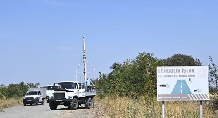 Ağdam-Xankəndi yoluna işıq çəkilir