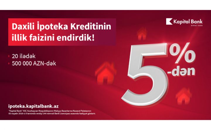 Yeni ildə arzuladığınız evi Kapital Bank-la alın!