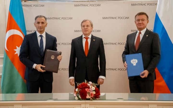 Azərbaycan Rusiya ilə “Şimal-Cənub”la tranzit yükdaşımalarına dair saziş imzaladı