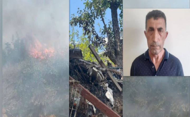 Yanğın törədən şəxs həbs edilib