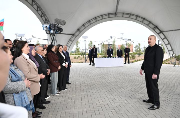 "Kəngərli, Xıdırlı kəndlərinə də bu il qayıdış nəzərdə tutulub" - PREZİDENT ÇIXIŞ EDİB