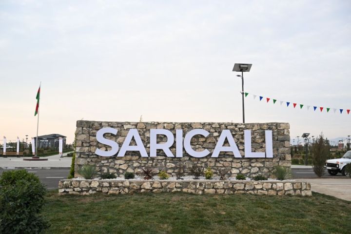 Ağdamın Sarıcalı kəndinin birinci mərhələsinin açılışı oldu