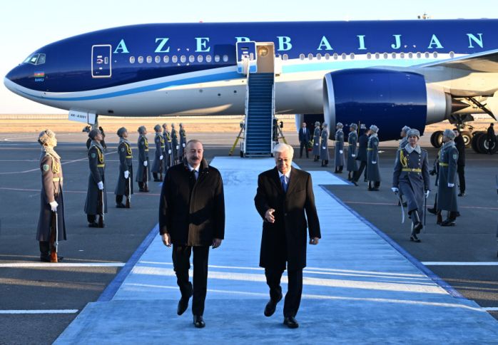 İlham Əliyev Qazaxıstanda dövlət səfərindədir