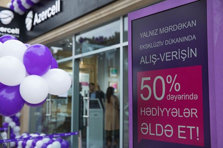 Azercell-in daha bir eksklüziv mağazası açıldı