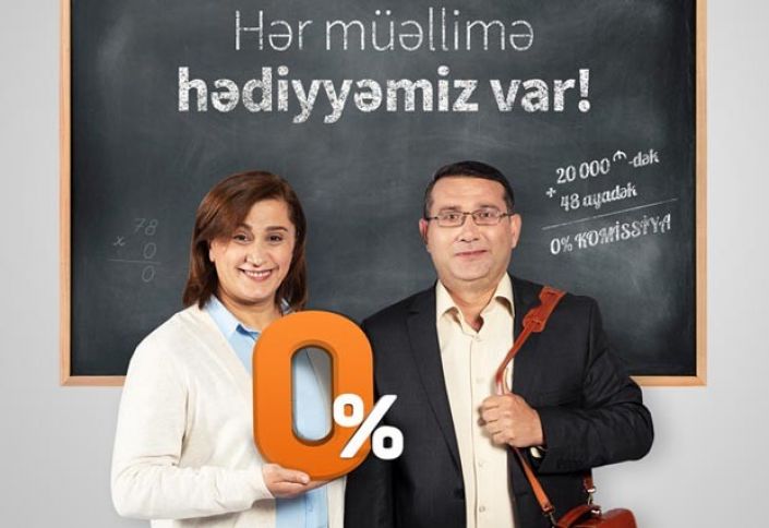 Unibankdan müəllimlər gününə xüsusi təklif: Kredit komissiyası sıfırlandı!