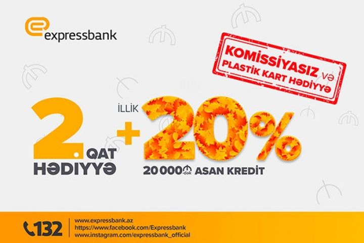 Expressbank-dan ikiqat hədiyyə - son 3 gün! 