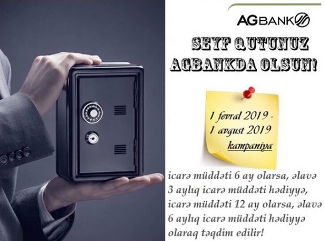 Seyf qutunuz "AGBank"da olsun!