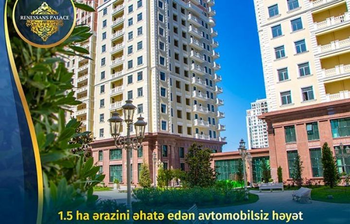Bakıda ən böyük qapalı həyətə sahib yaşayış kompleksi