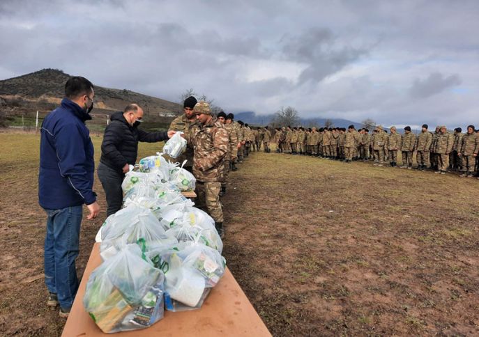 “Bravo”, əsgərlərə istədikləri məhsulları çatdırıb