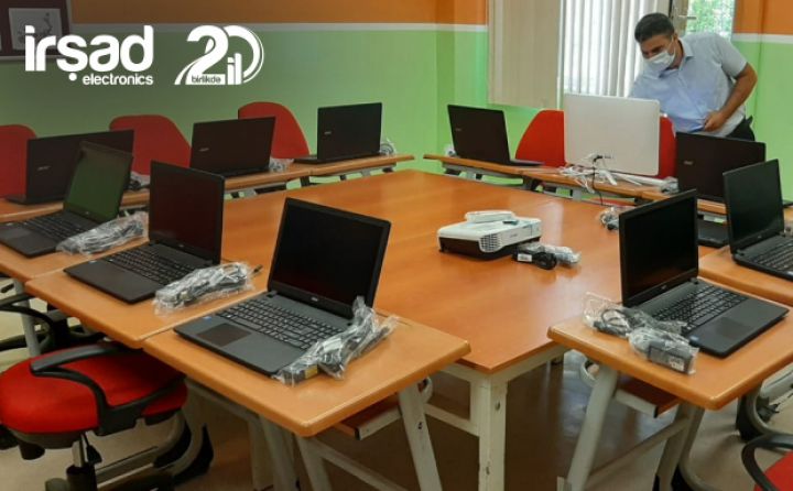 İrşad Electronics Mübariz İbrahimovun adını daşıyan liseyi komputerlərlə təchiz etdi
