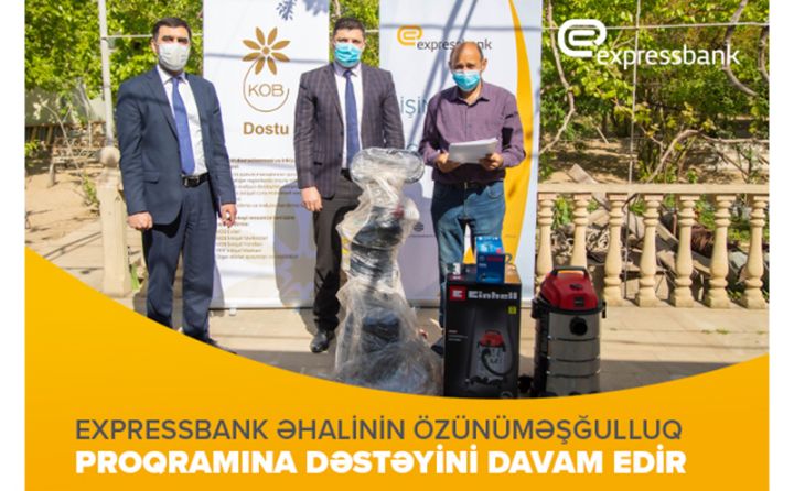 Expressbankın əhalinin özünüməşğulluq proqramına dəstəyi davam edir