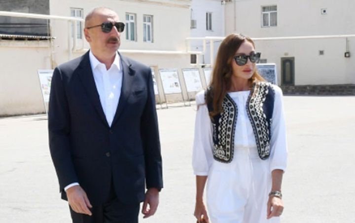 Prezident və birinci xanım daha bir rayonda səfərdə olublar