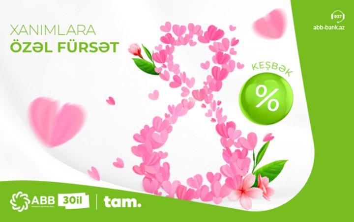 ABB-dən xanımlara 8% keşbək