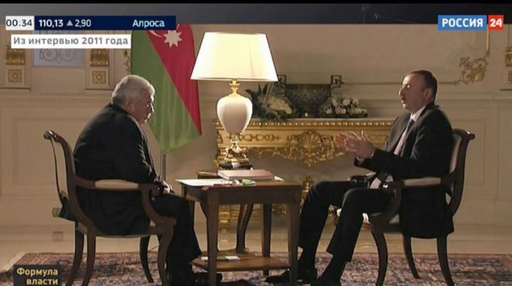 Rusiya  telekanalında İlham Əliyevin 60 illik yubileyinə həsr olunmuş “Hakimiyyət formulu” verilişi yayımlanıb