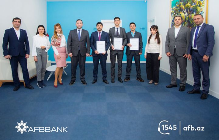 AFB Bank təcrübə proqramını uğurla başa vuran gəncləri təltif edib - FOTOLAR
