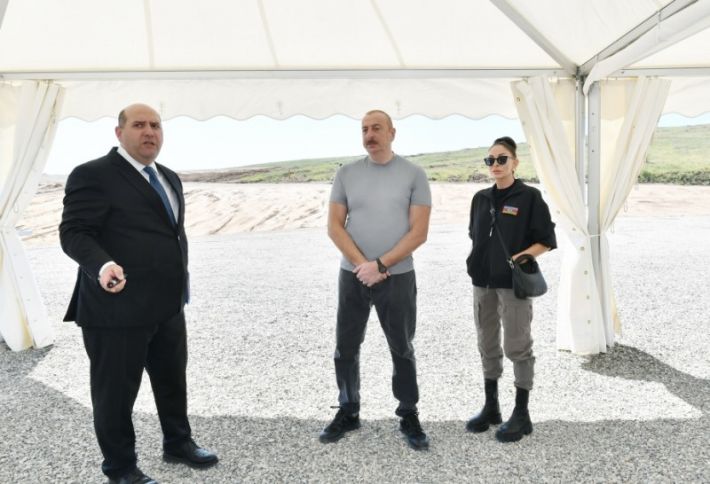 Füzuli rayonunun Pirəhmədli kəndinin təməli qoyulub