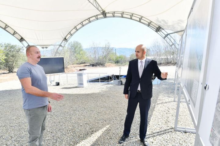 Zəngilan kəndinin təməli qoyuldu