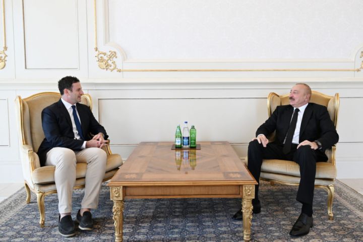 İlham Əliyev “Goldman Sachs”in qlobal məsələlər üzrə prezidentini qəbul edib