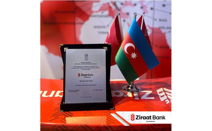 "Ziraat Bank Azərbaycan" “FINTEX SUMMIT BAKU 2025- Maliyyə və Texnologiyalar Sərgisi”ndə təltif olundu